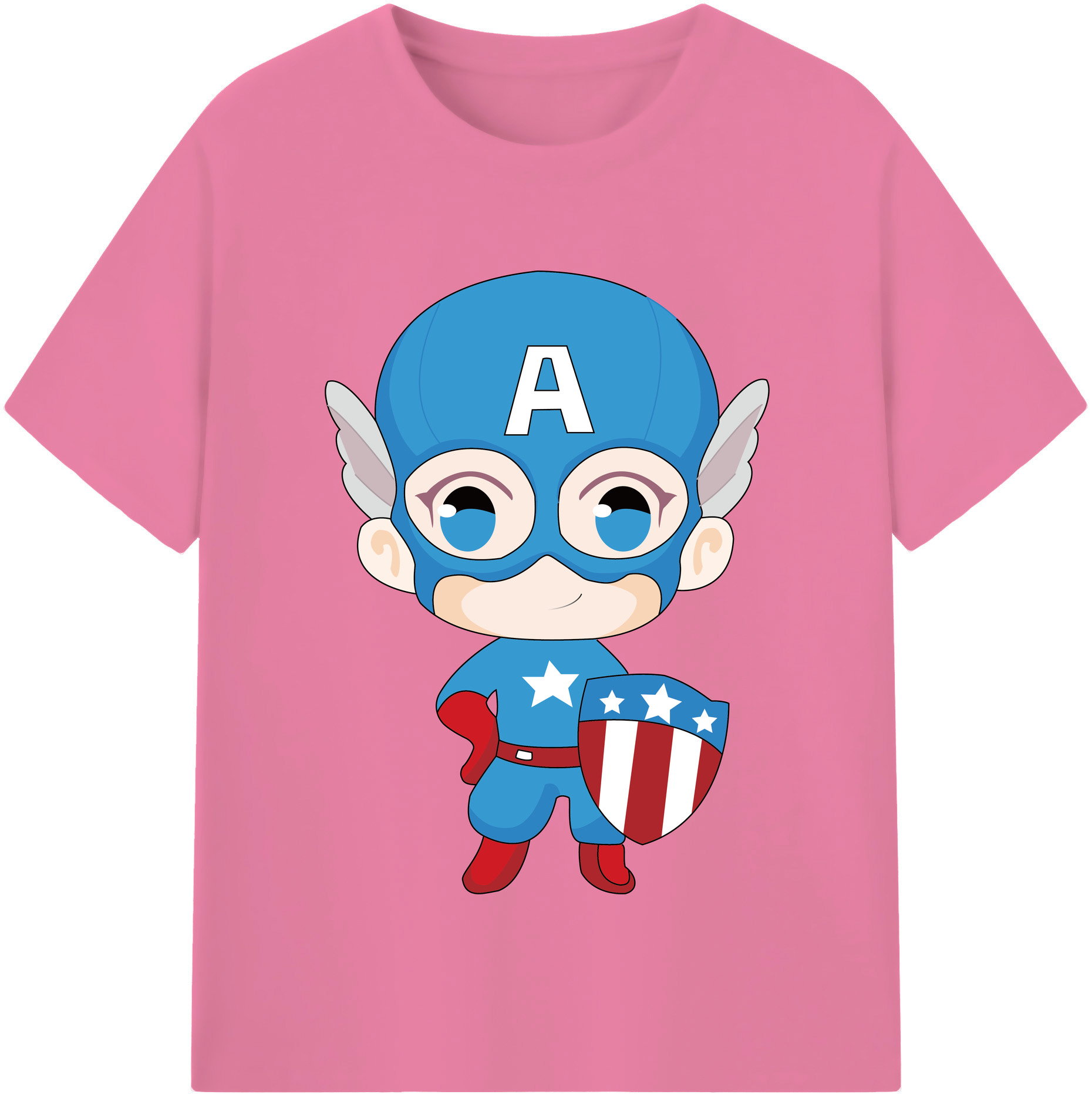 （画像用） アベンジャーズ The Avengers 綿100％半袖Tシャツ（フロントプリント）